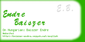 endre baiszer business card